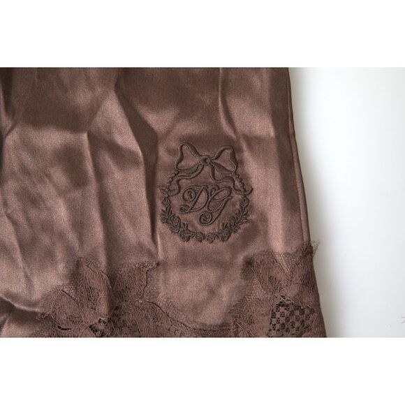 Dolce & Gabbana Silk Blend Camisole Top in Women's Brown - Picture 3 of 6